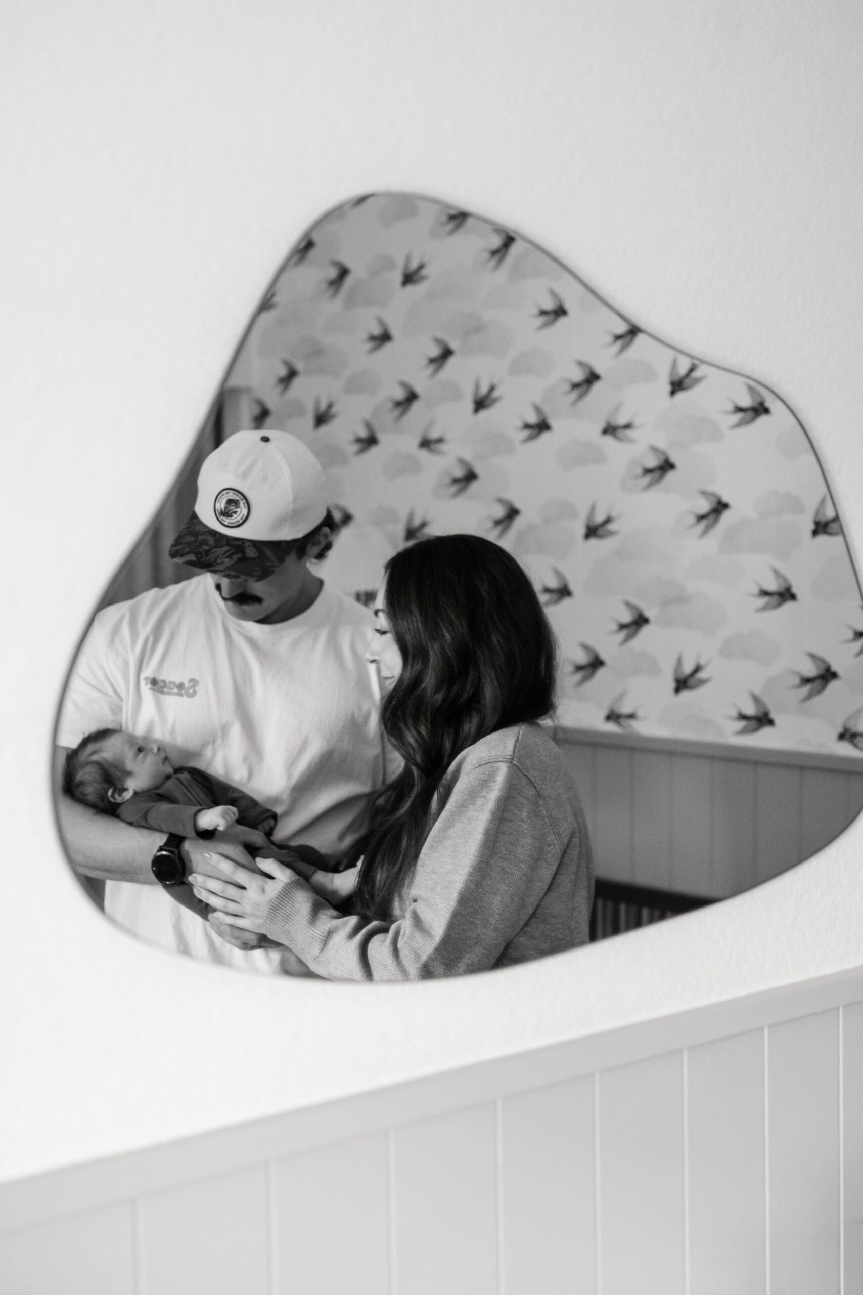 in-home lifestyle newborn session in san juan capistrano